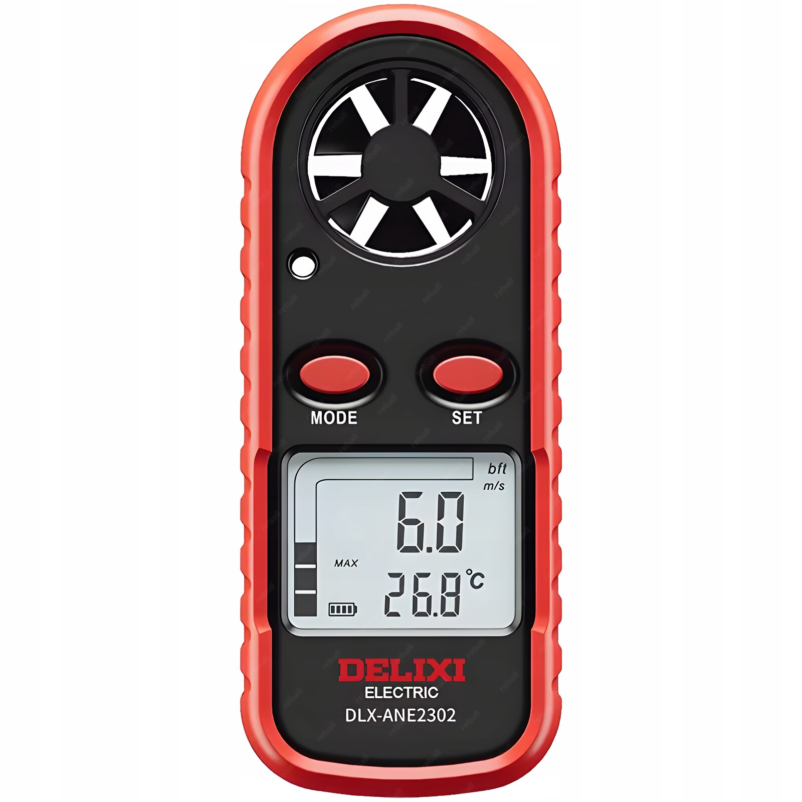Anemometr Větroměr Delixi DLX-ANE2302 Měření Teploty Rychlost Větru