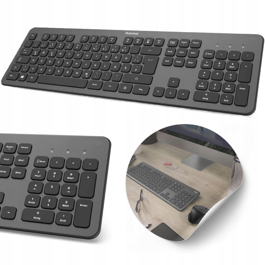 Bezdrátová klávesnice Hama KW-700 Qwertz