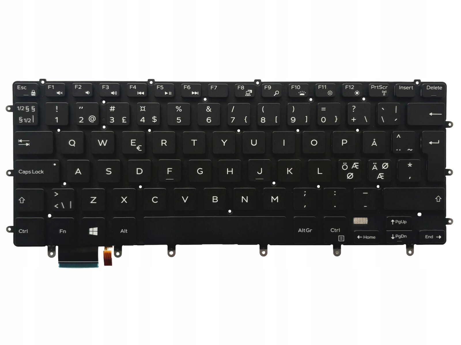 Klávesnice Dell Xps 15 9550 9560 5510 5520 7558 7568 7579 Led Originál Ne