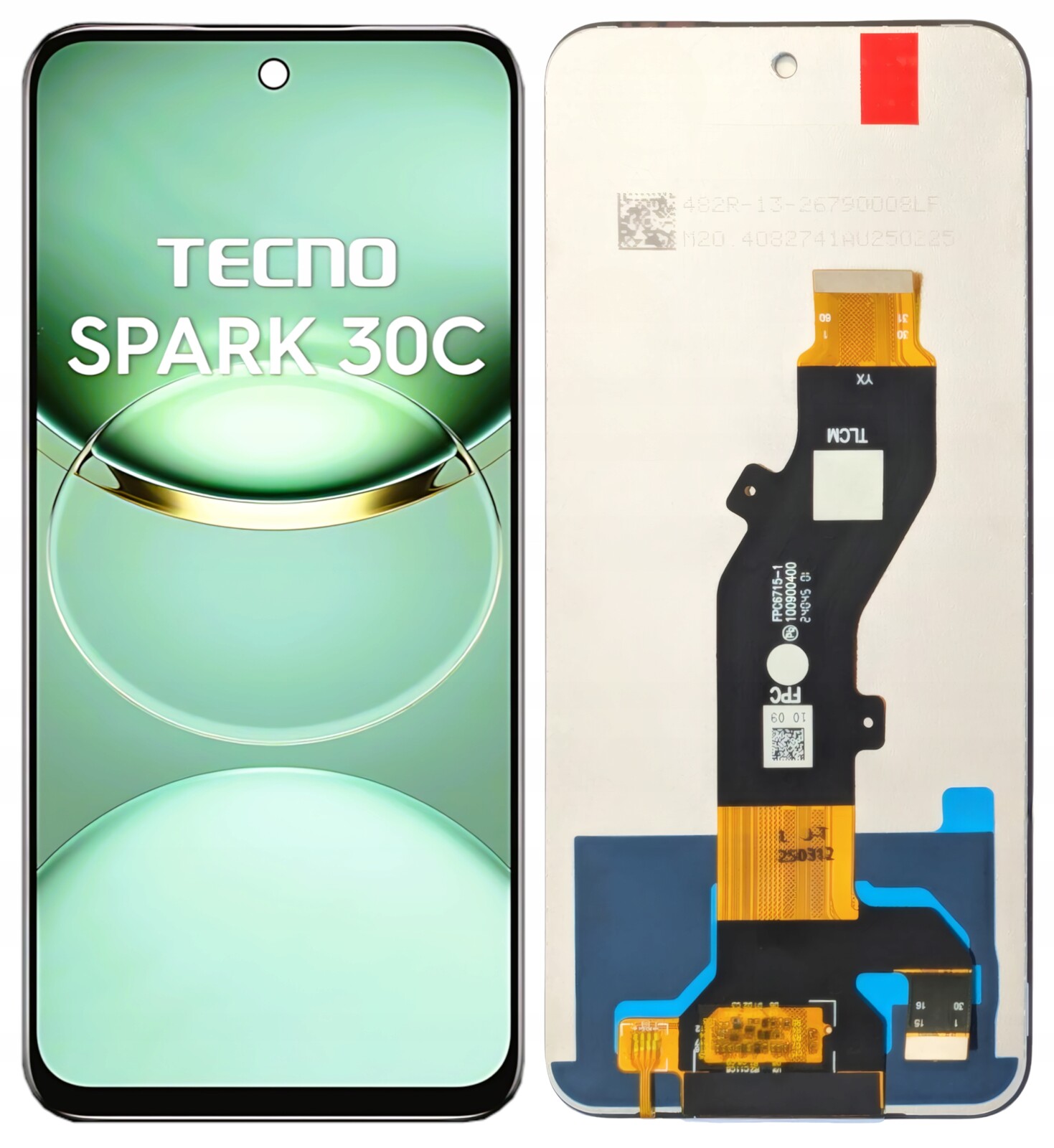 Displej pro Tecno Spark 30C LCD Samostatná výměna Oprava KL5N