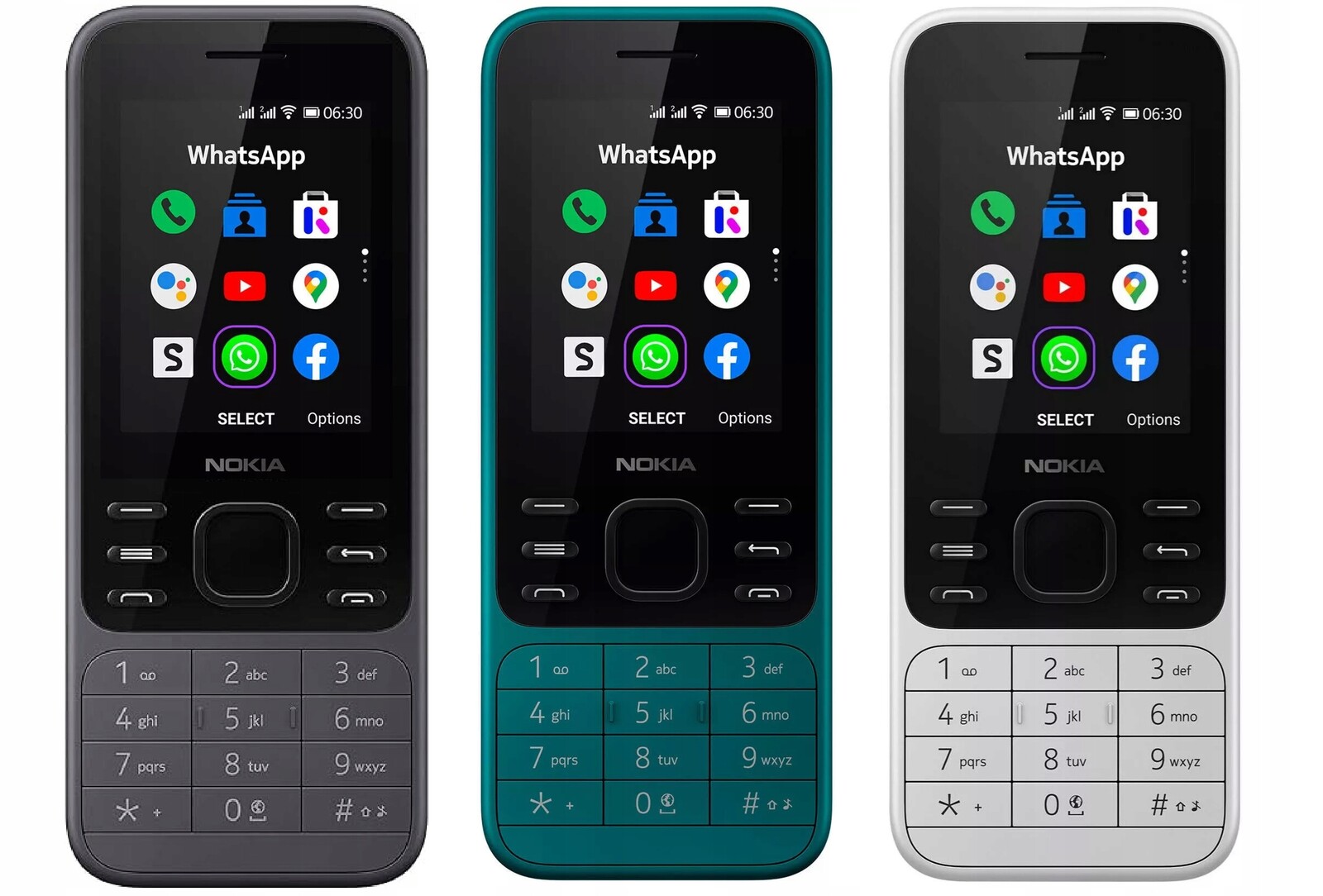 Nová Nokia 6300 4G Komplet Sada Bonus 3 Barvy