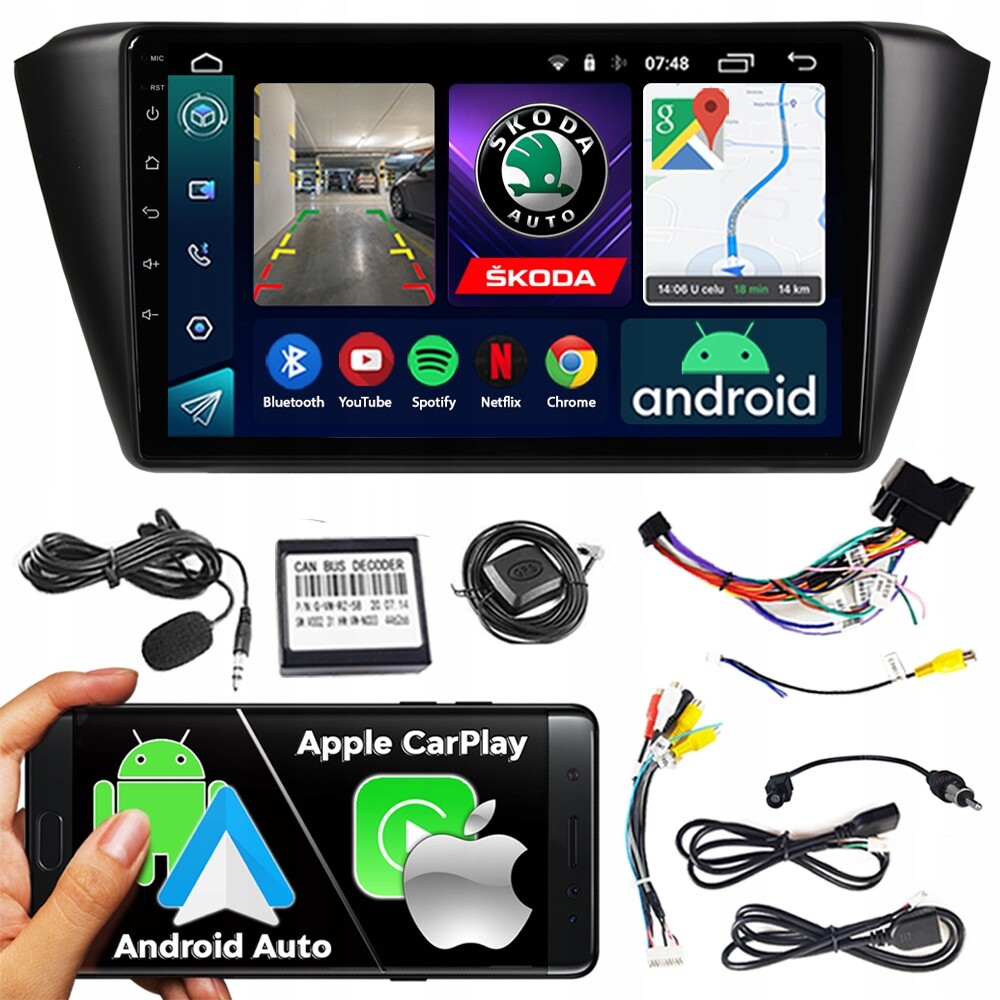 Autorádio Ncs RS-305 Škoda Fabia 3 III 2014-2021 Android Navigace