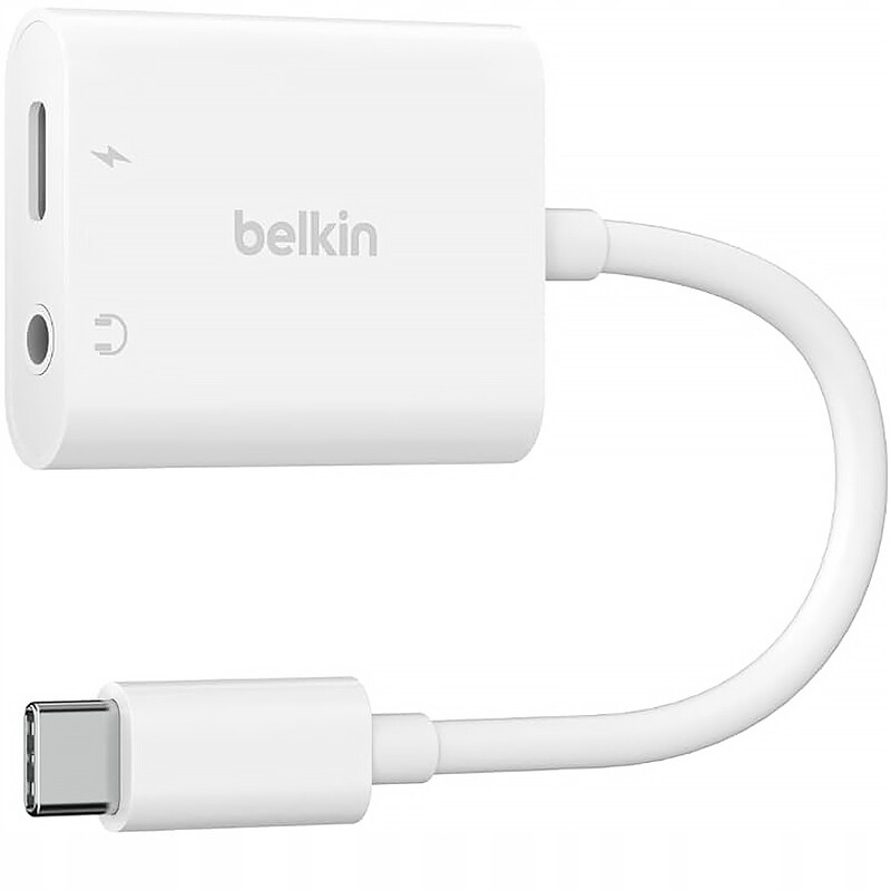 Adaptér, adaptér Belkin Usb-c na 3.5mm Audio Usb-c Charge, 60W max