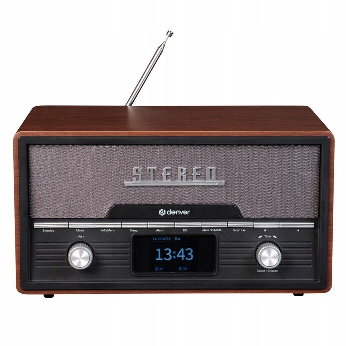 Mikrosystém s Bluetooth CD a Fm/dab+ rádiem Denver MDA-525