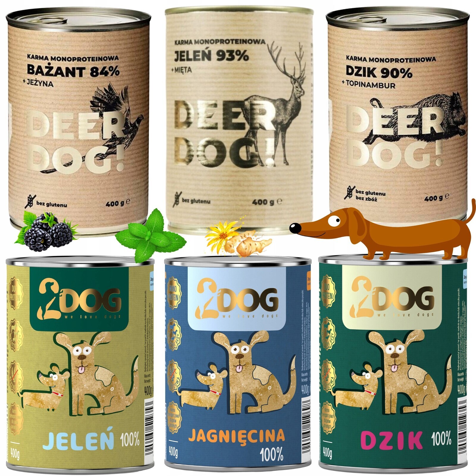 Vlhké Krmivo Pro Psy 100% Jelen 400 G, Monoproteinové, Bez Obilovin, Hypoalergenní