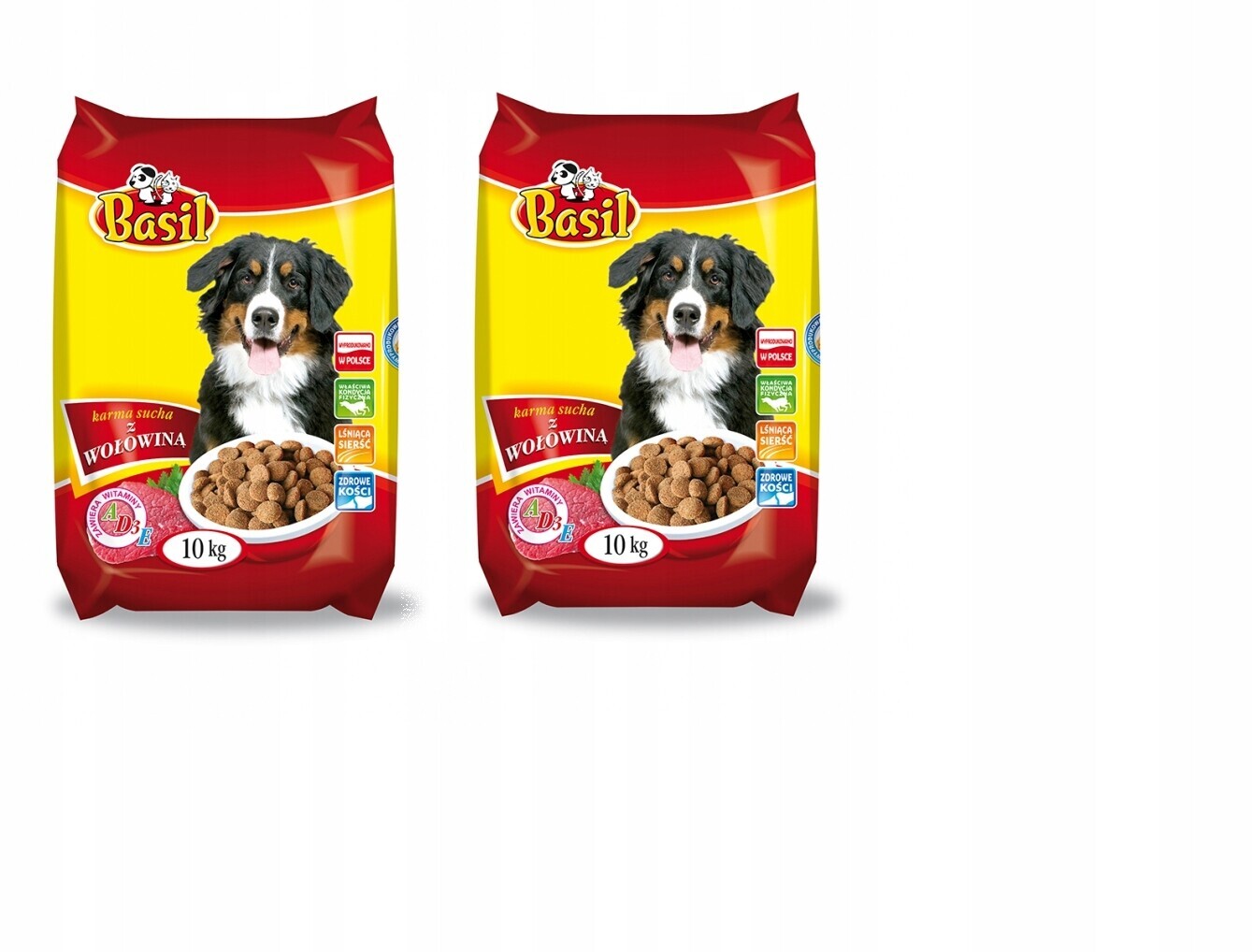 Krmivo pro psy s hovězím masem Basil Dry 2 x 10 kg