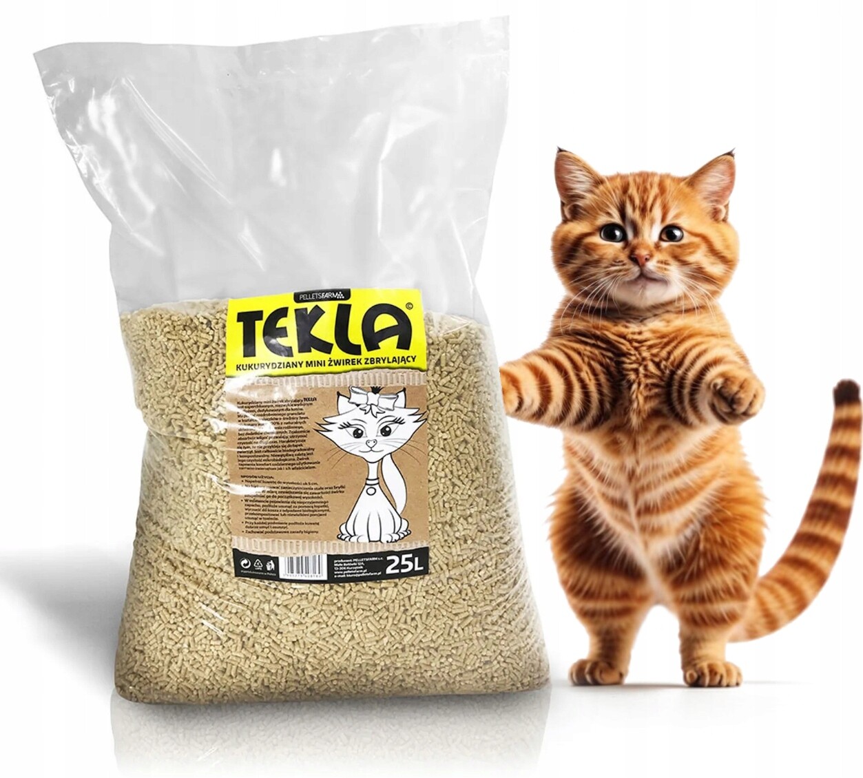 Stelivo kukuřičné pro kočky, drť 15 kg