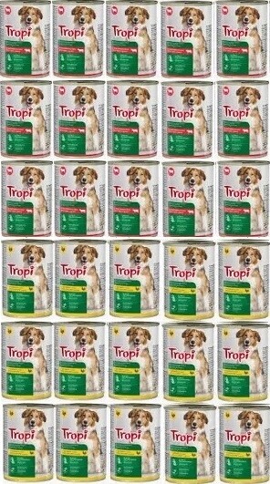 Krmivo mokré Tropi pro psa 415 g MIX Chutí 30 ks Pes
