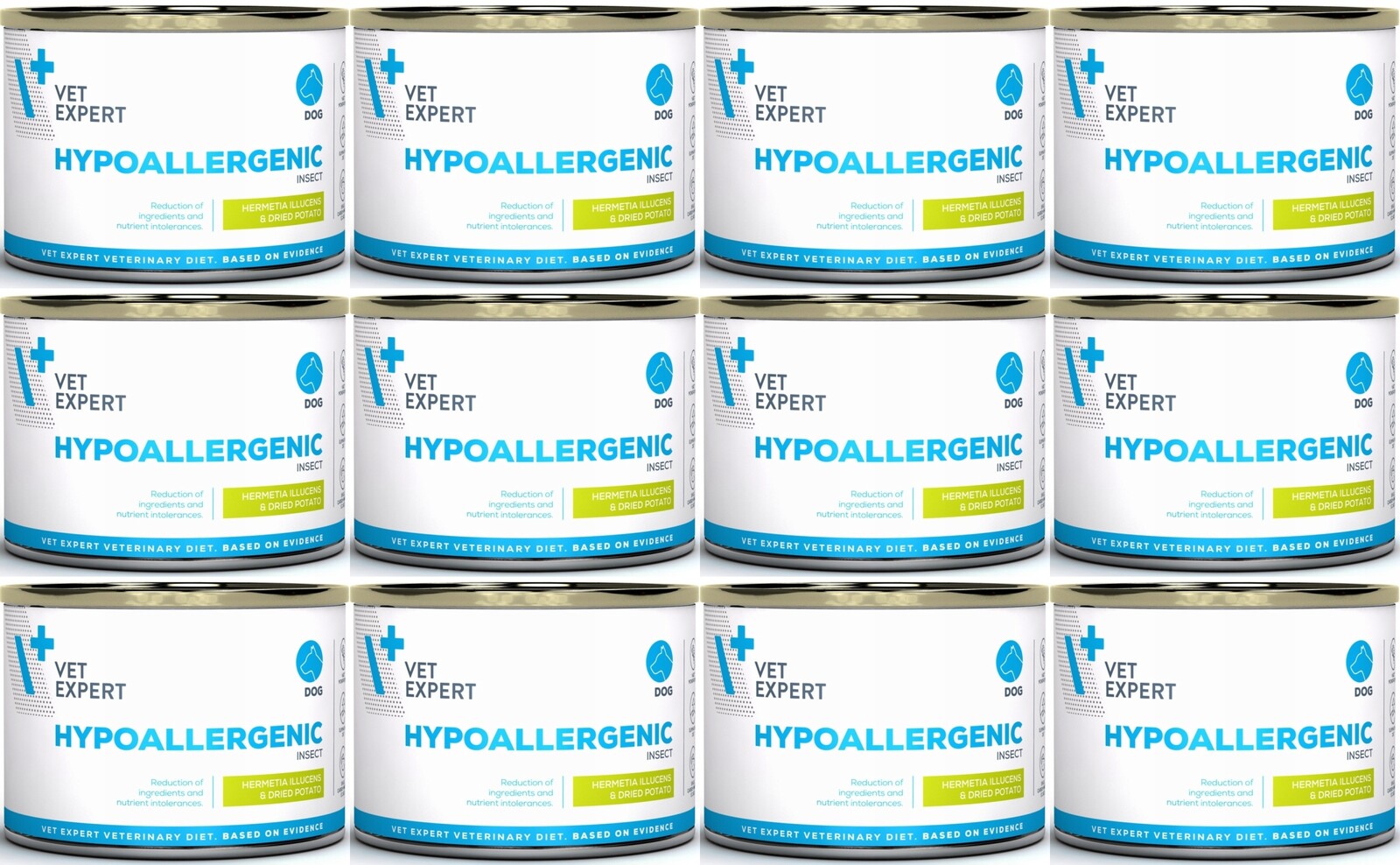 4T VetExpert Hypoalergenní krmivo pro psy proti hmyzu 6 x 195 g