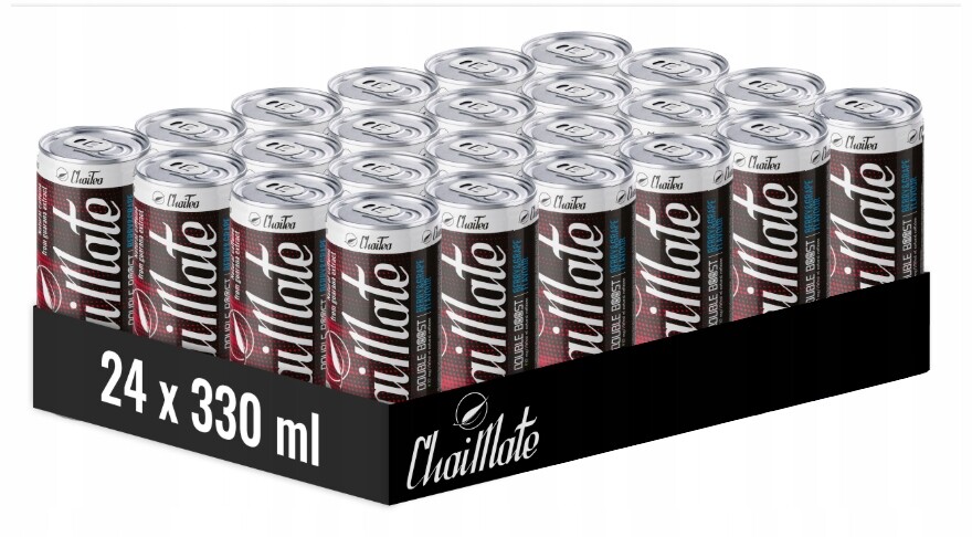24 x Sycený nápoj Chaimate Berries&Grape na bázi yerba maté Plechovka 0,33 l