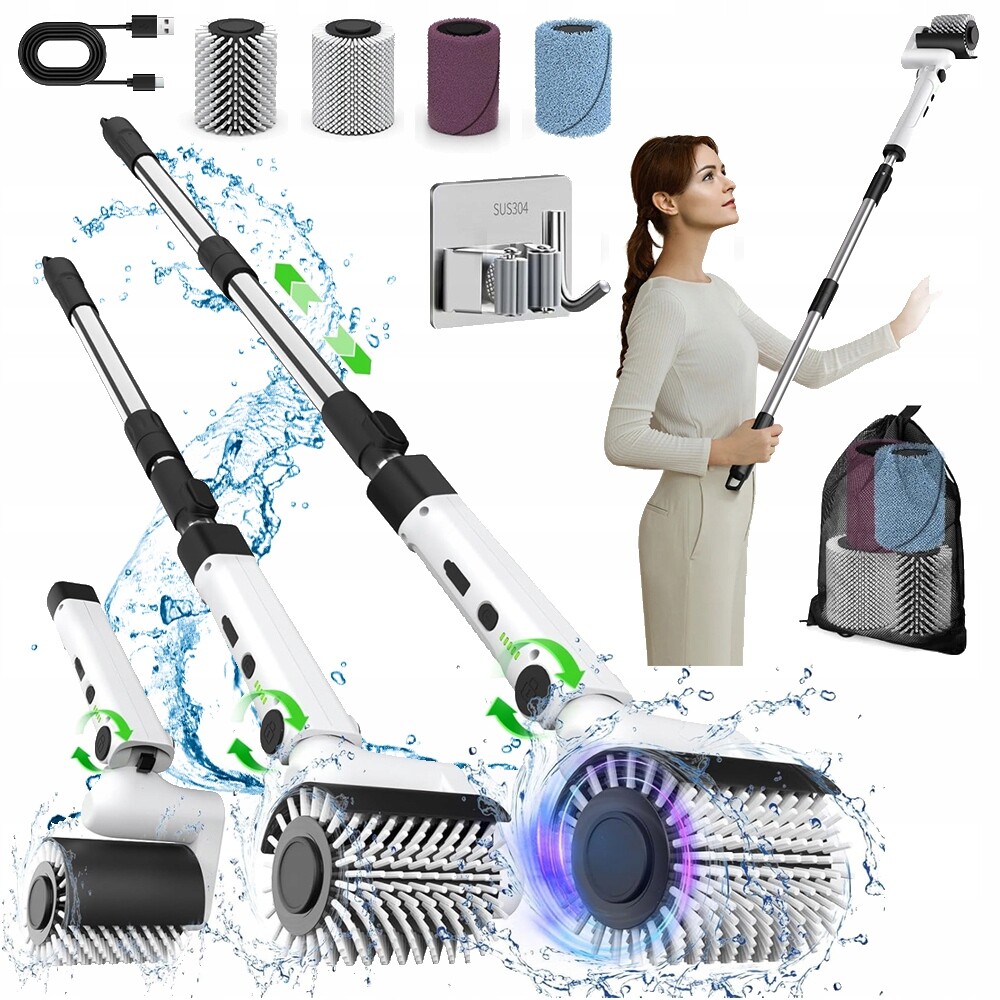 4V1 Bezdrátový Elektrický Rotační Kartáč Pro Úklid Mopu Usb