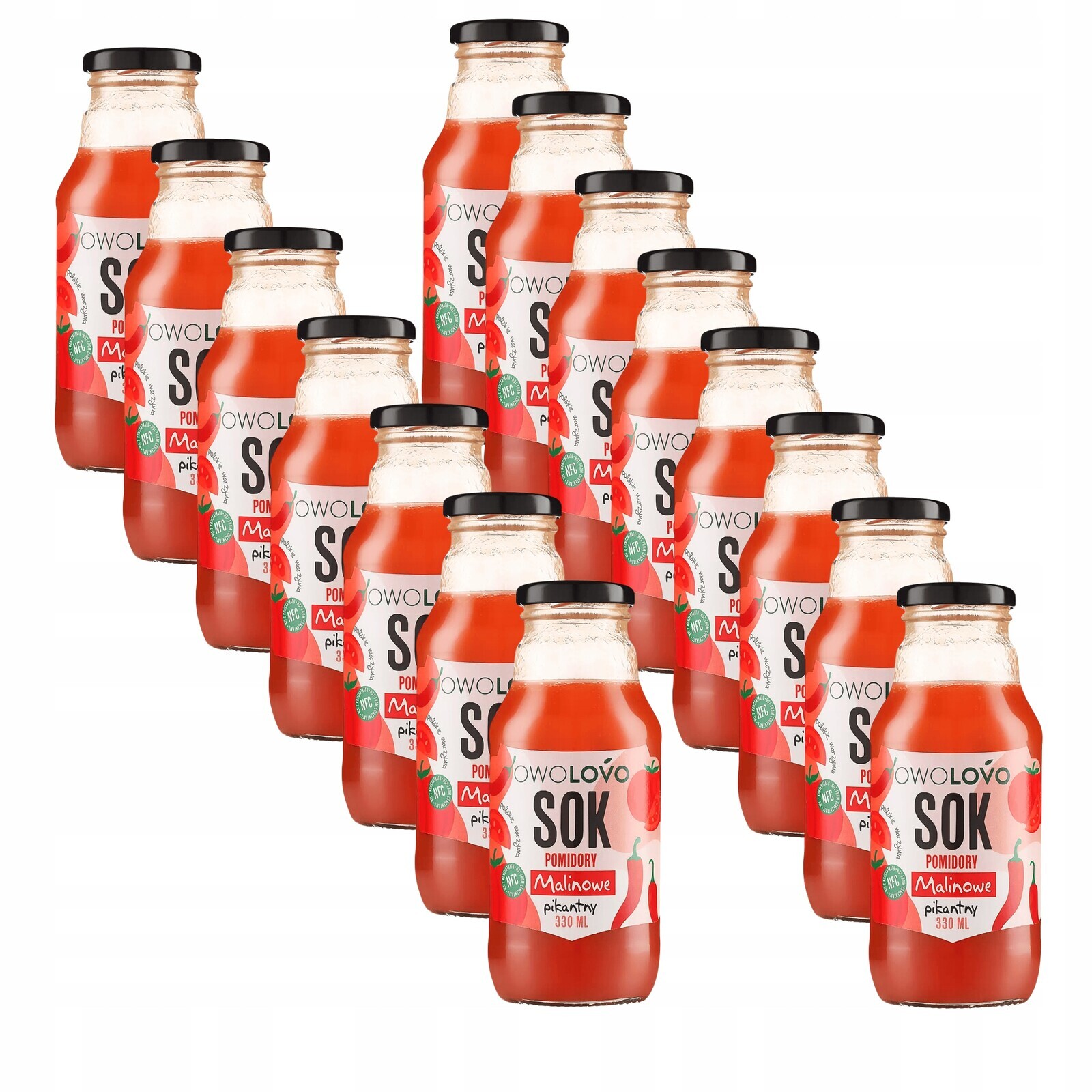 Nfc šťáva Rajčata pikantní 15 x 330 ml Owolovo