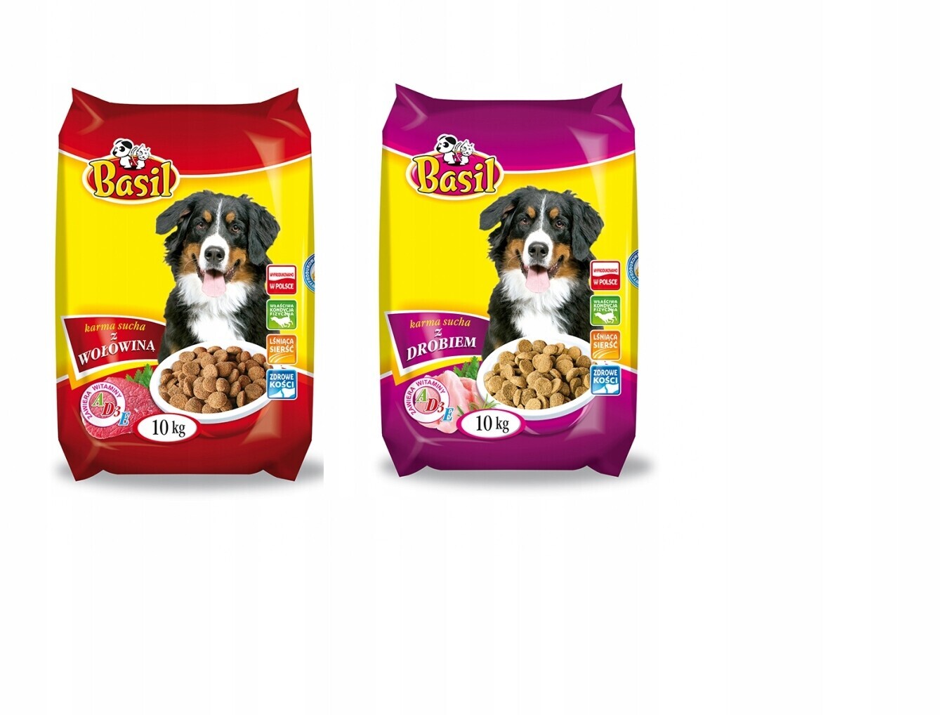 Krmivo suché Basil10 kg drůbež/hovězí maso pro psa2ks