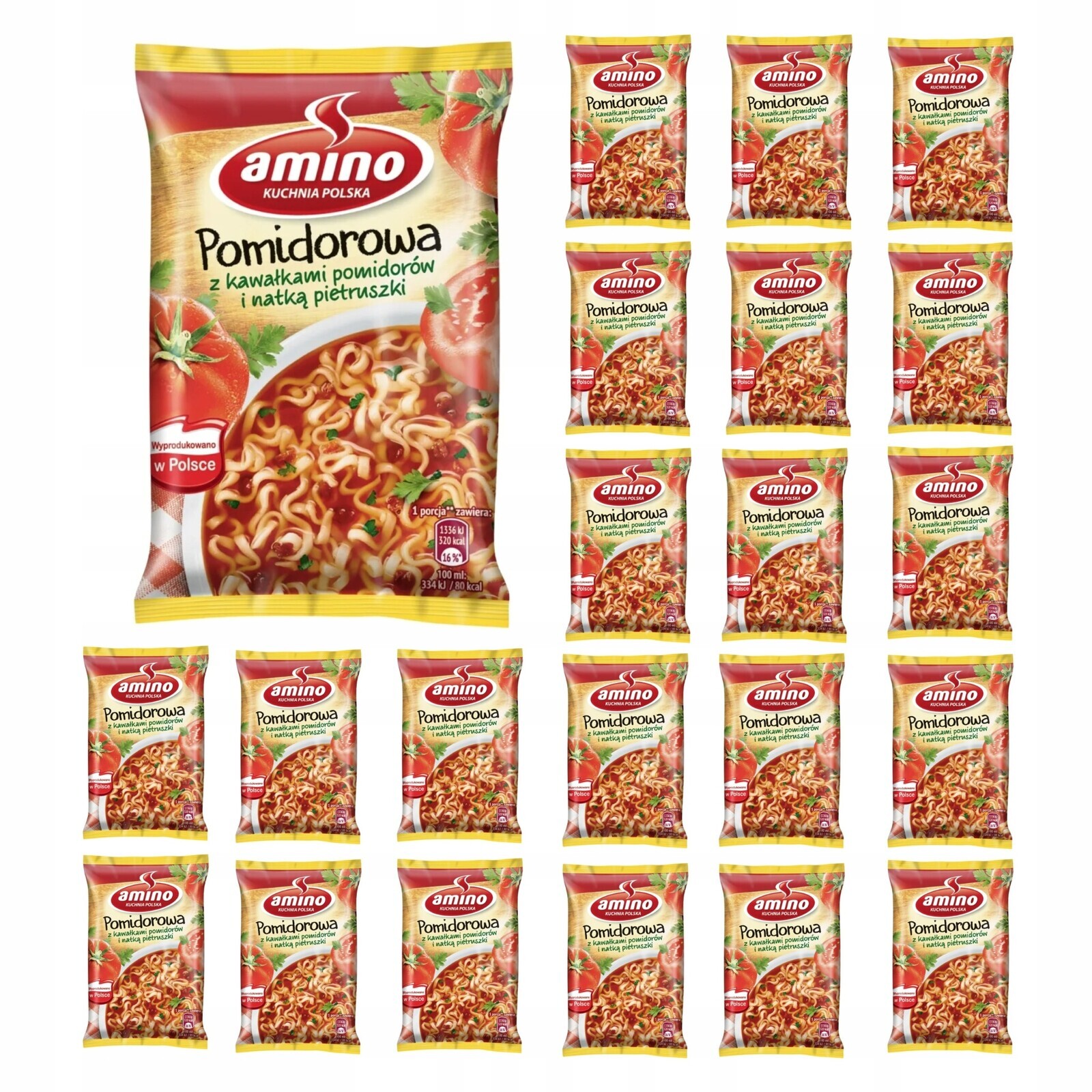 Čínská polévka Balíček 22ks Amino Rajská Polévka 6