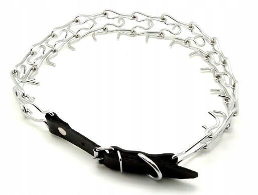 Obojek Ostnatý Obojek s kůží 54-68 cm