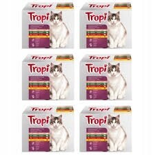 Tropi mokré krmivo pro kočky kapsička 100 g mix chutí 72 ks