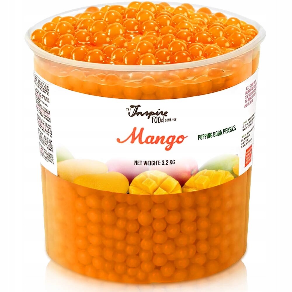 Bubble Tea praskající ovocné kuličky molekulární kaviár popping boba Mango