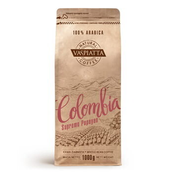 Zrnková káva Natural Colombia Supremo Vaspiatta