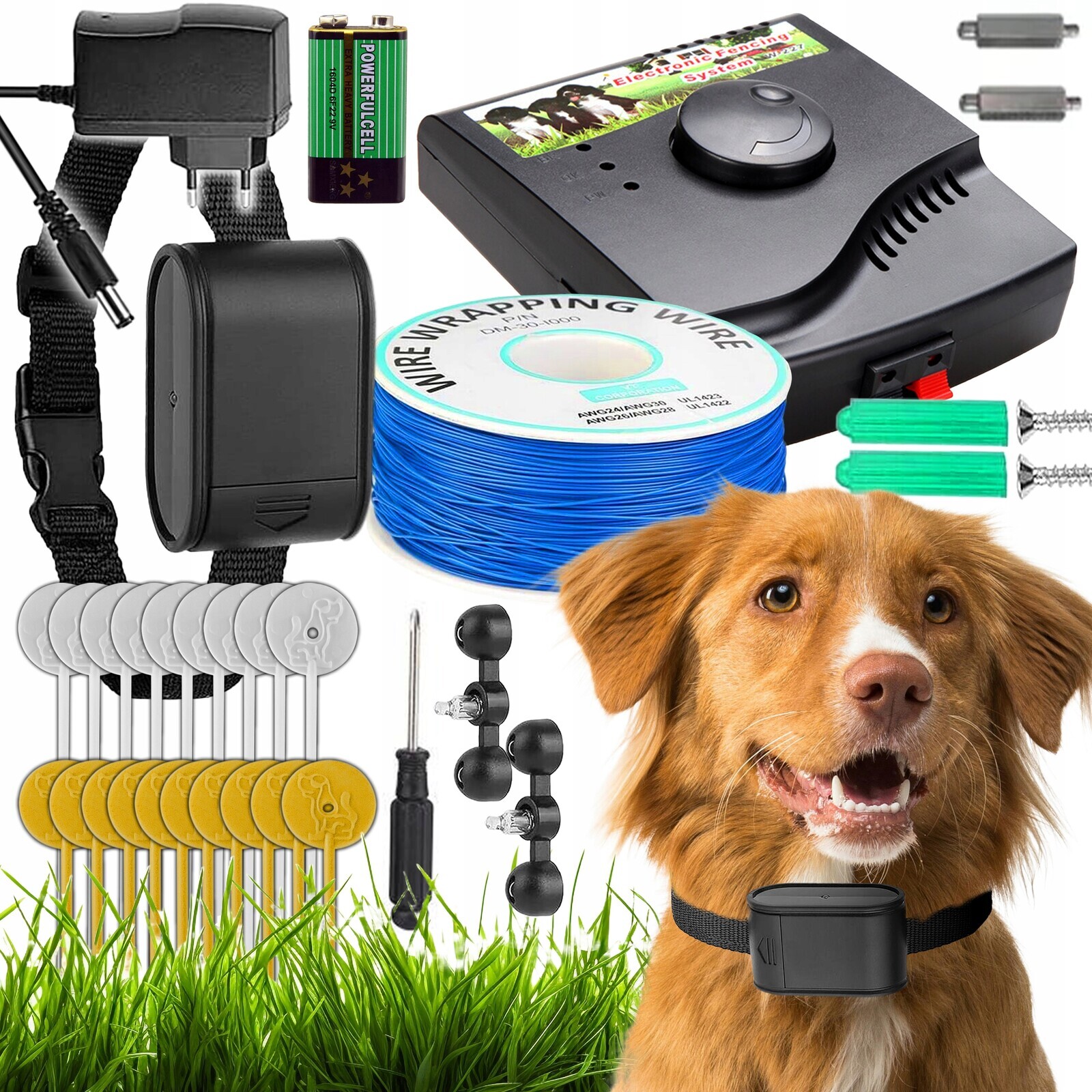 Elektrický Pastuch Obojek Pro Psa Tréninkový Oplocení Set XXL 300 m