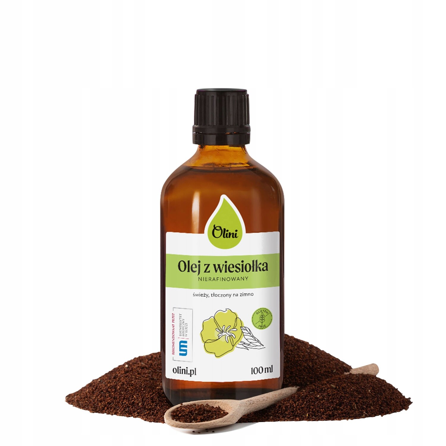 Pupalkový olej lisovaný za studena, nerafinovaný Olini 100 ml