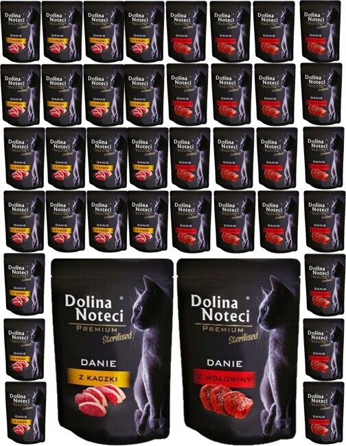 Vlhký kram pro kočky Dolina Noteci Premium Danie Sterilised MIX 40x85g