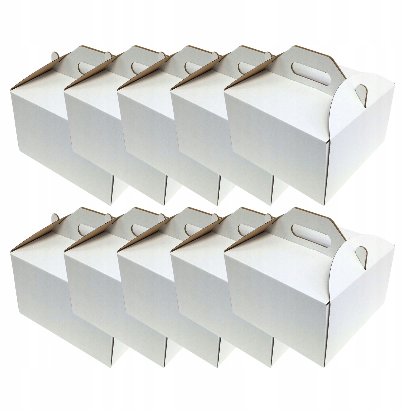 Krabička na dort dort 26x26x15 cm bílá 10 ks kartonová svaté přijímání křest