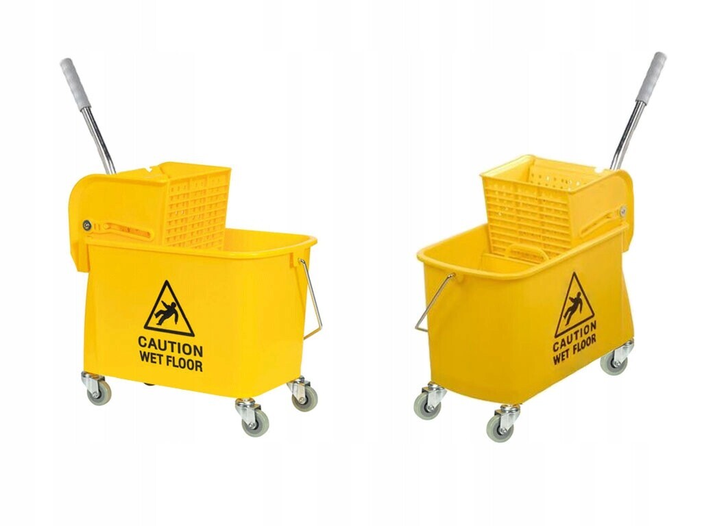 CleanPRO Vozík na úklid typu Kentucky Žlutý 20 l