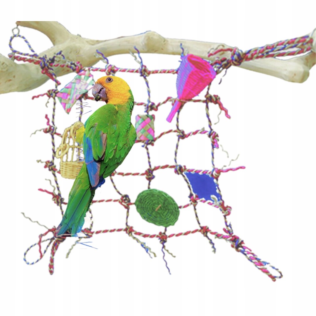 Síť na lezení Lovely Skvělá hračka pro střední a velké papoušky