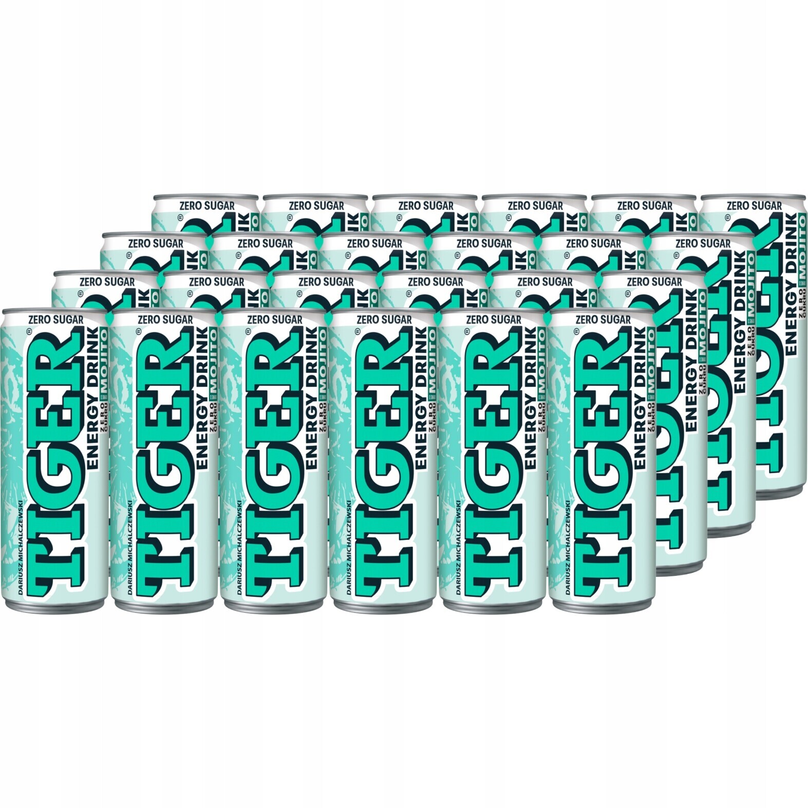 Tiger Zero Mojito sycený energetický nápoj 250 ml x 24 kusů