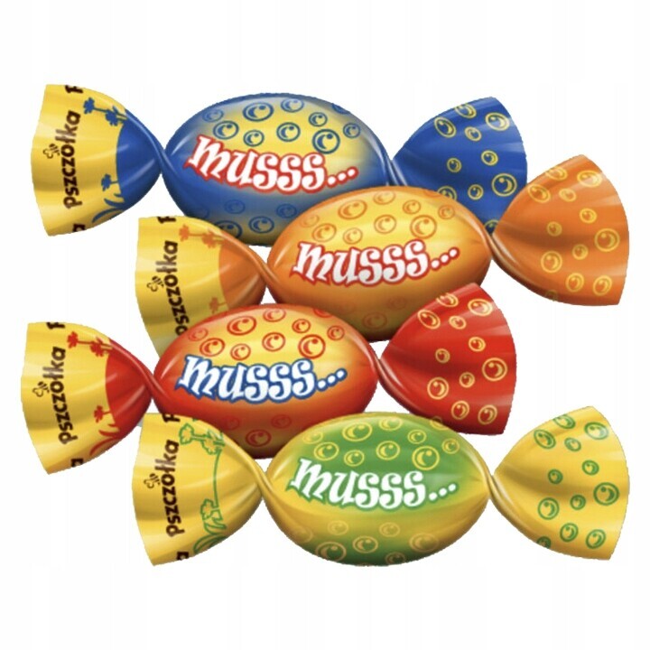Bonbóny Karamelky Ovocné šumivé 3 kg Pszczółka