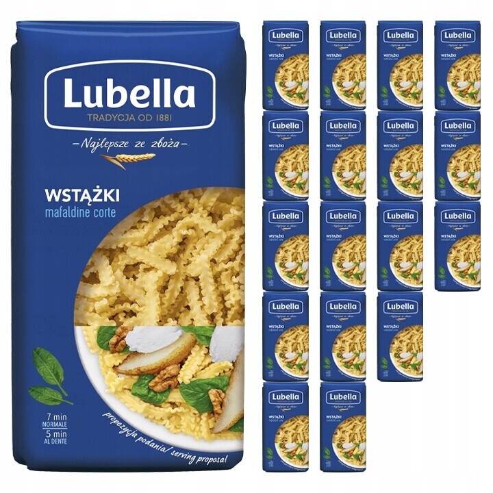 Těstoviny Lubella Řezané Stužky 18x400 g Perfektně tvrdé Dokonale pružné