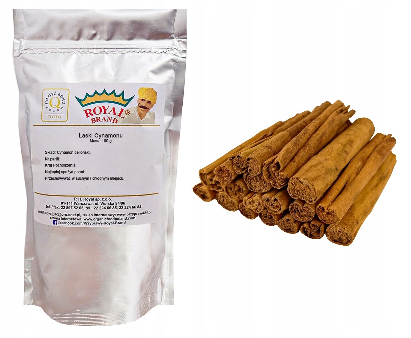 Skořice Cejlonská Laski 500g Čerstvá Aromatická Velmi dobré koření