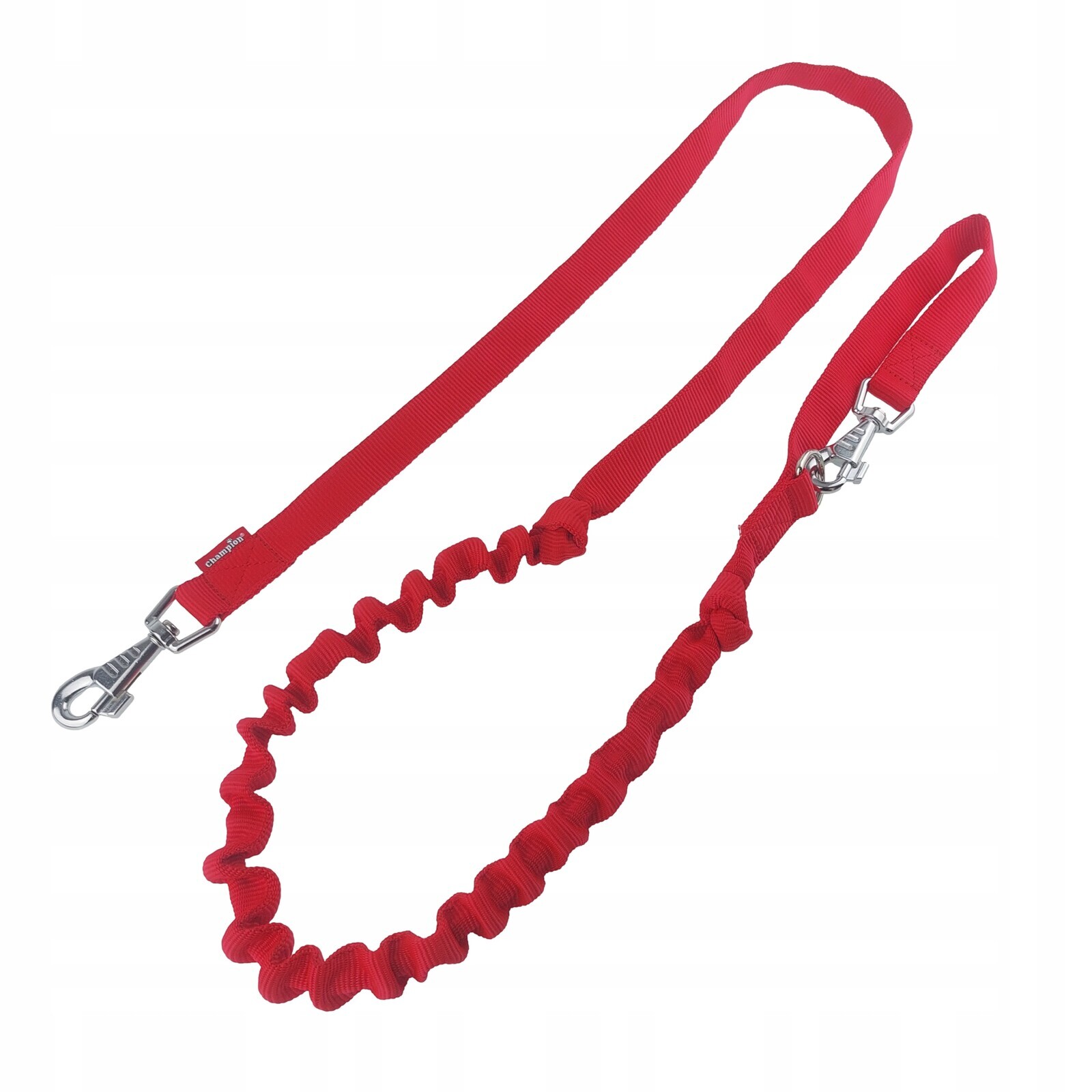 Vodítko s tlumičem pro běhání pro psa 250 cm/2,5 cm Champion červená
