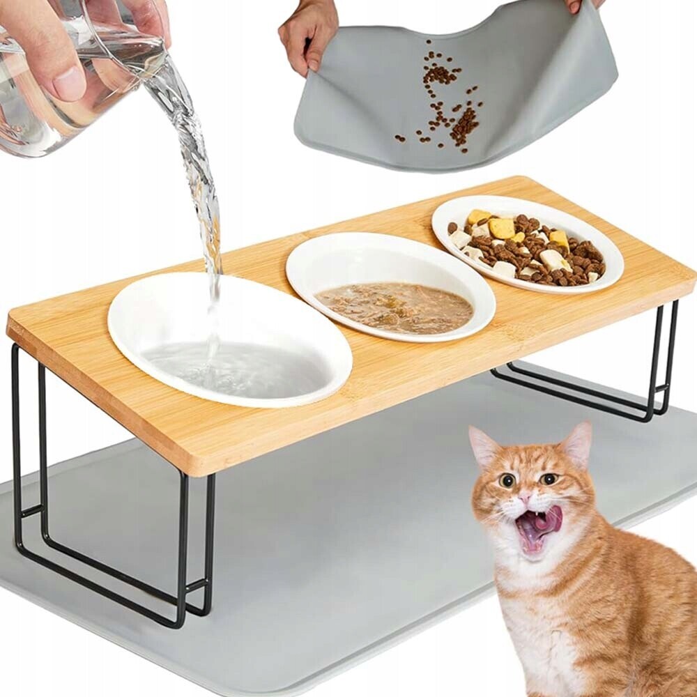 Keramická Miska Pro Psa A Kočku, Protiskluzová, 3X Snadno Čistitelná