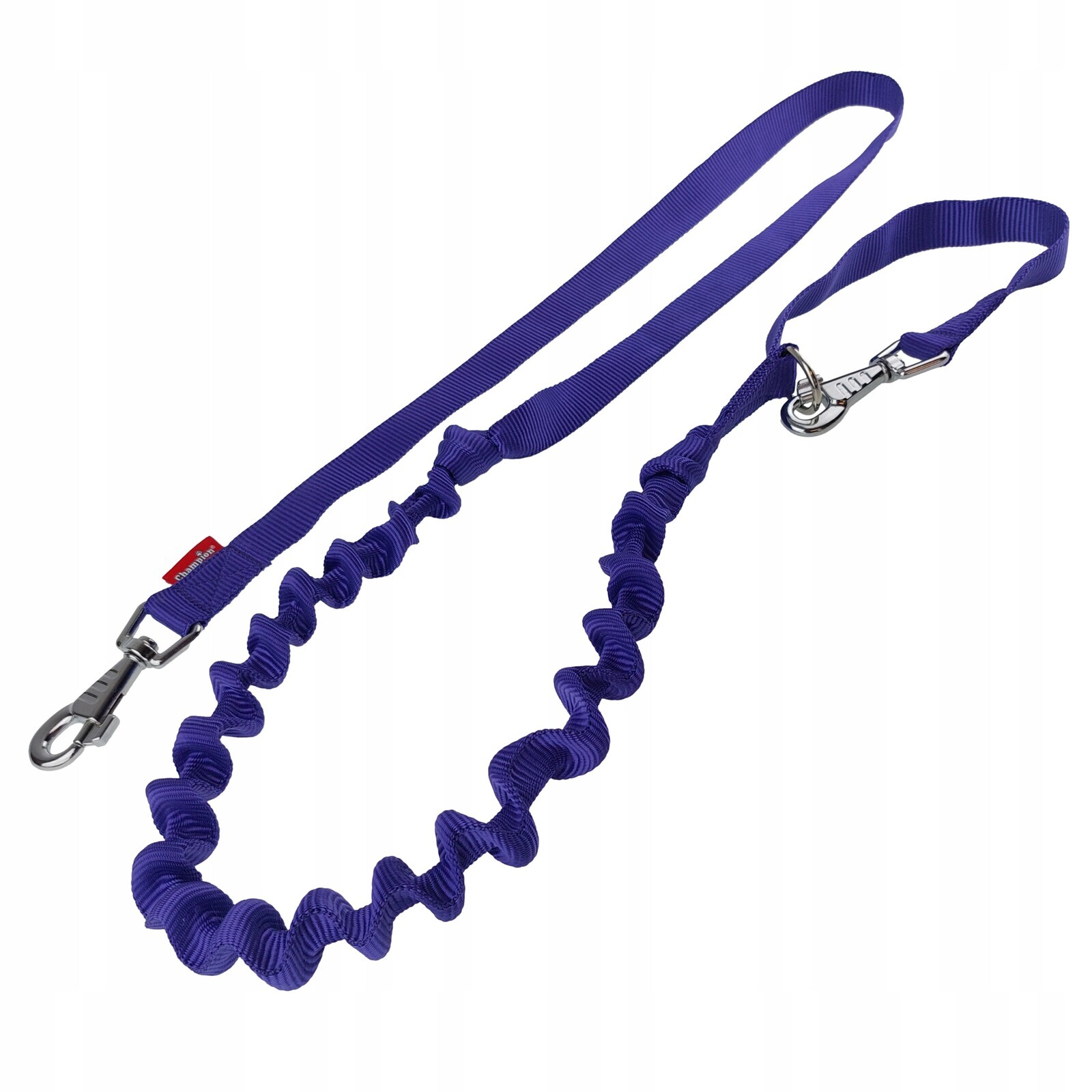 Vodítko s tlumičem pro běhání pro psa 250 cm/2,5 cm Champion Fialová