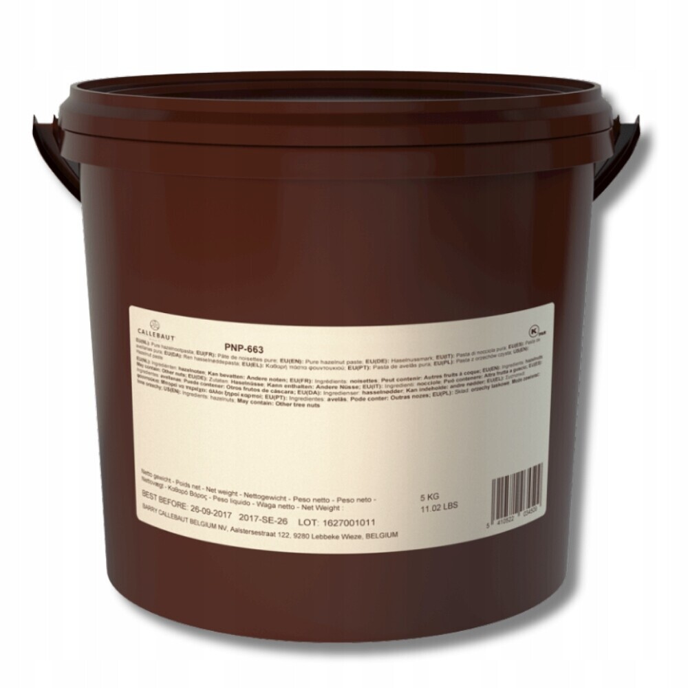Callebaut Krém z pražených lískových ořechů čistý 5 kg