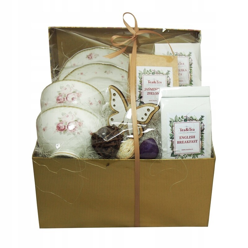 Krabička 2 šálky s čajem