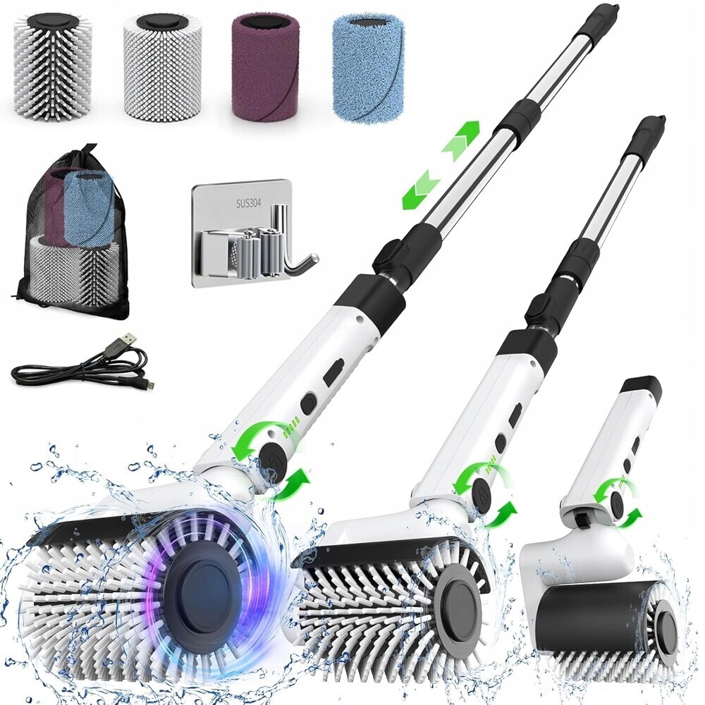 Elektrický Rotační Kartáč Pro Čištění A Mytí, Multifunkční