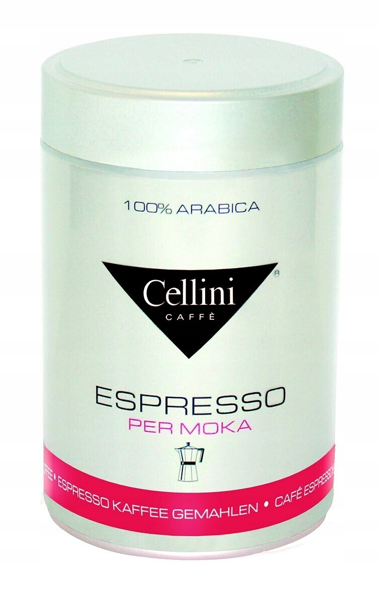 Mletá káva Arabica 100% Moka espresso 250 g Cellini