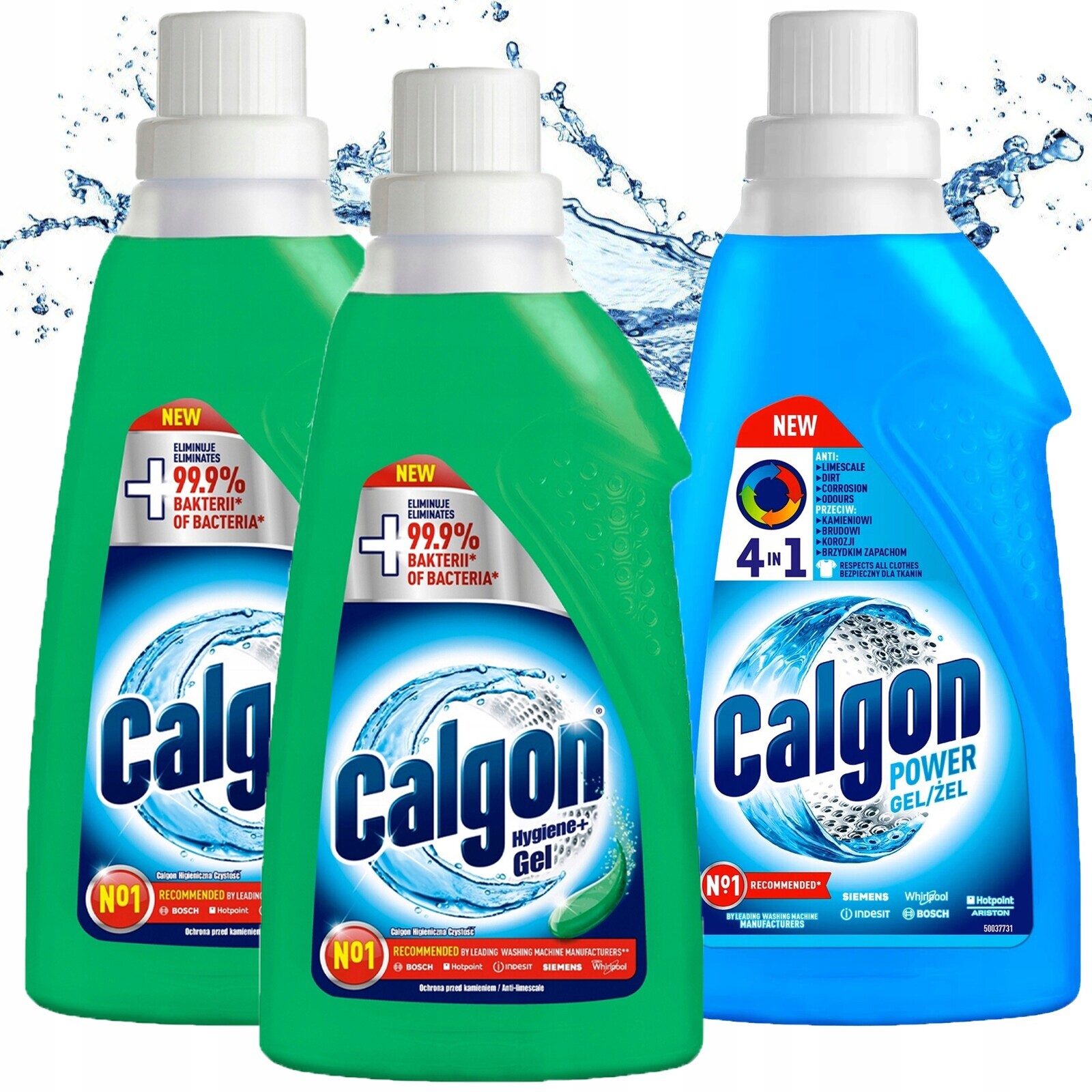 Calgon 2x Gel Hygiene+ Gel Power 4v1 pro čištění pračky