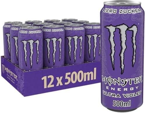 Monster Energy Ultra Violet sycený energetický nápoj 12x500 ml