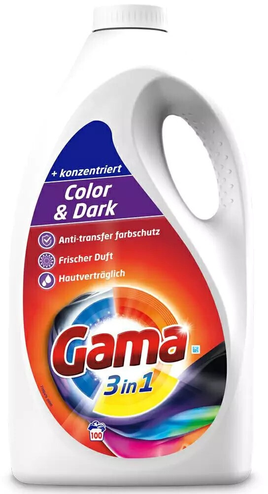 Gama Color & Dark 4,5 l 100 praní gel na praní barevných tkanin De