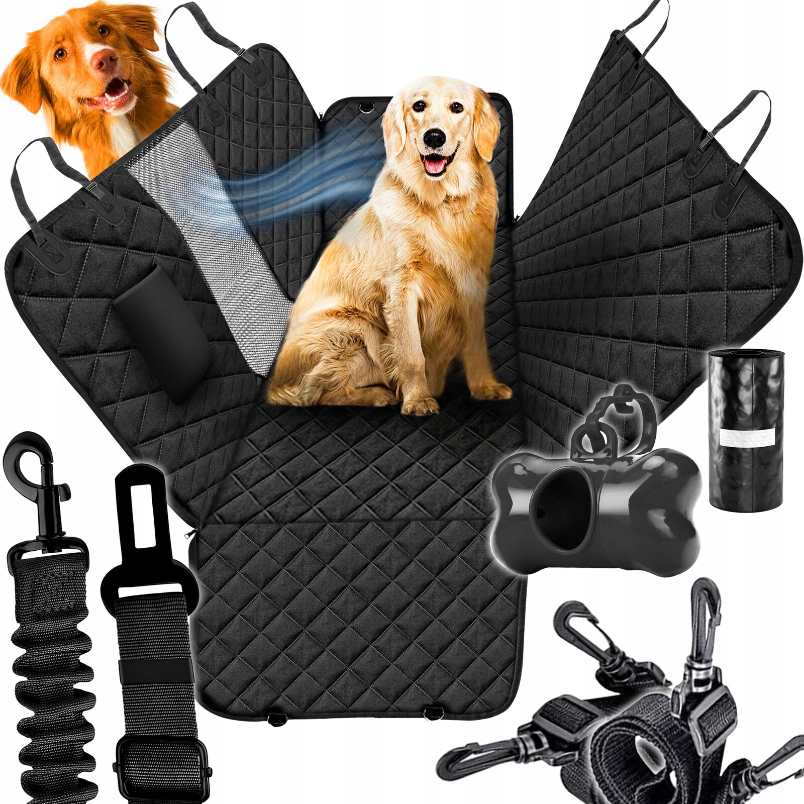 Potah Podložka pro psa Vodotěsná Do Auta Na Sedadlo Velká 144x132cm