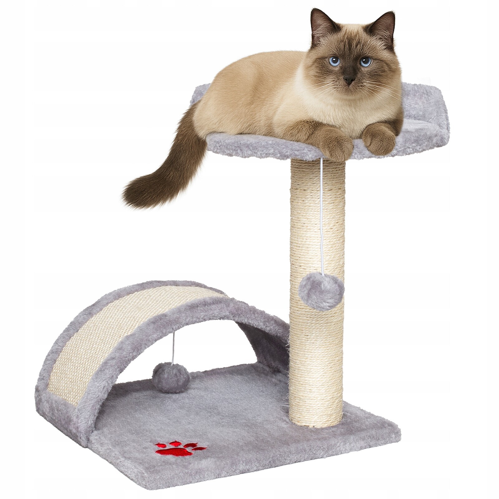 Škrabadlo Pro Kočky S Pelíškem Sisalový Sloupek Na Škrábání Hračka