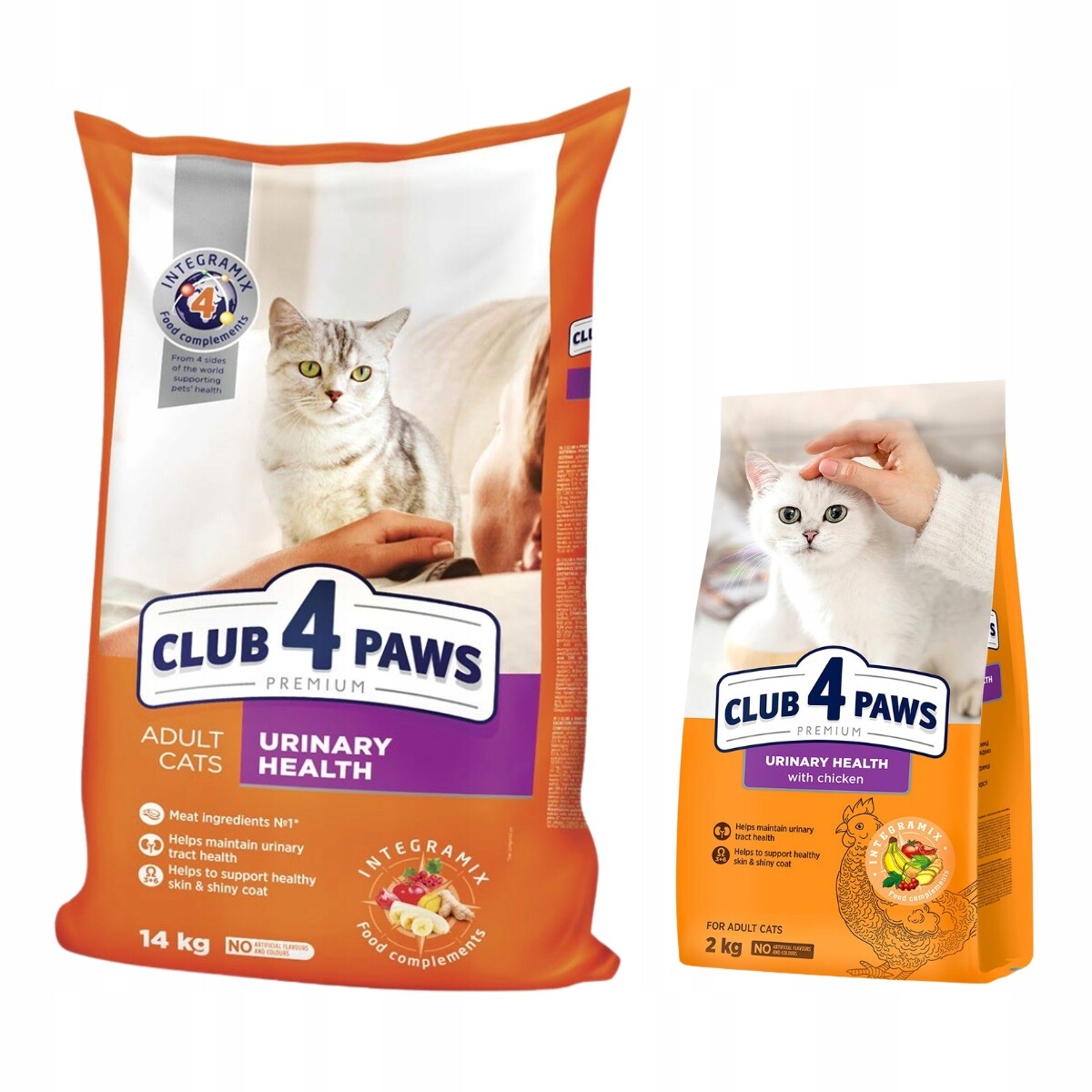 Suché krmivo pro kočky Správná funkce močového ústrojí kuře 14+2 kg