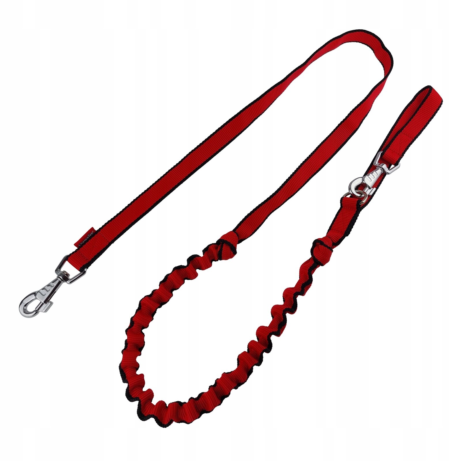 Vodítko s tlumičem pro běhání pro psa 250 cm/2,5 cm Champion Červená-Černá