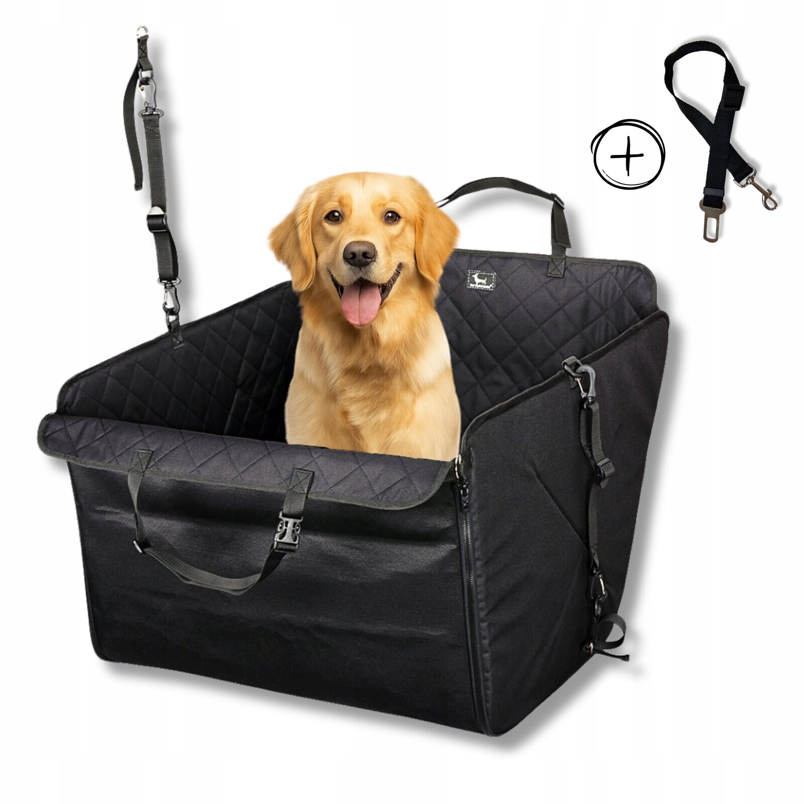 Podložka pro psa do auta voděodolná Bezpečnostní sedačka 1/2 zadní sedadlo