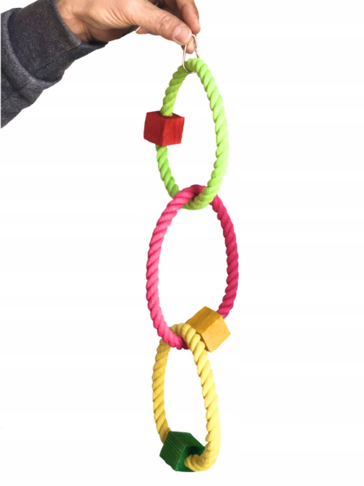 Triple Ring – Hračka a houpačka pro všechny papoušky