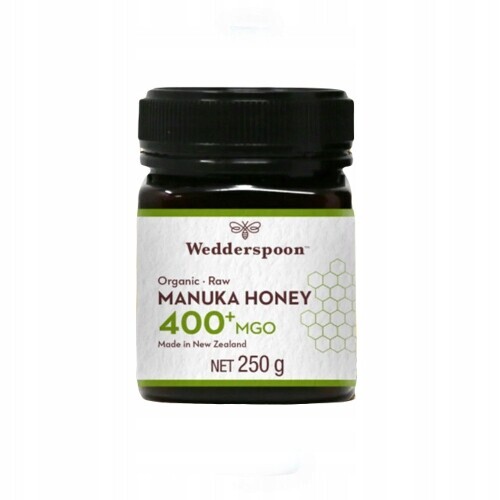 Manuka med Wedderspoon Bio 400+ Mgo 250 g Originální organický surový