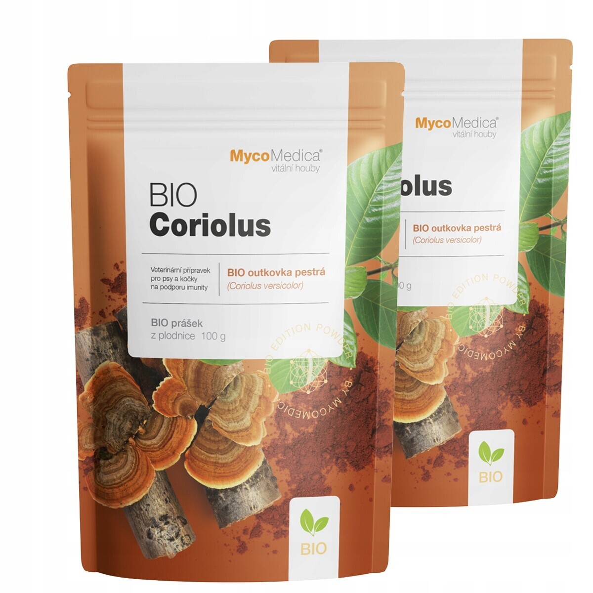MycoMedica Bio Coriolus prášek 2-pack, 2x 100 g, veterinární přípravek